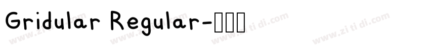 Gridular Regular字体转换